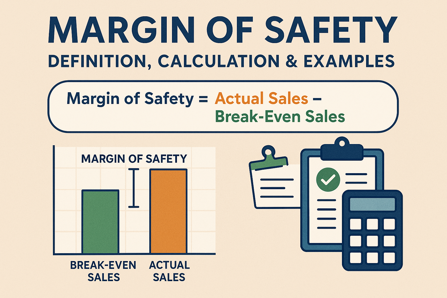 Illustration for: Margin of Safety: Definition, Calculation & Examples