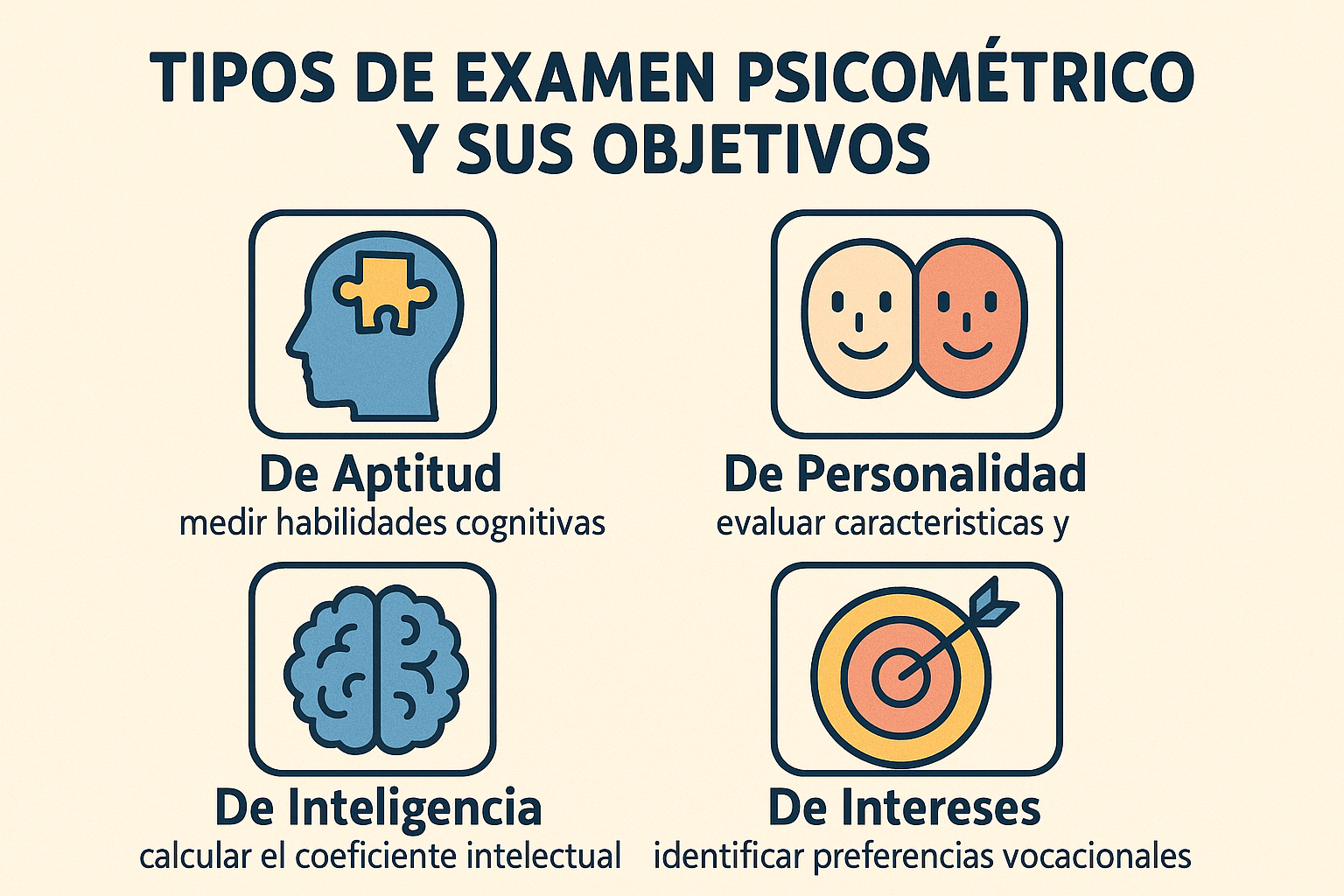 Illustration for: Tipos de Examen Psicométrico y sus Objetivos
