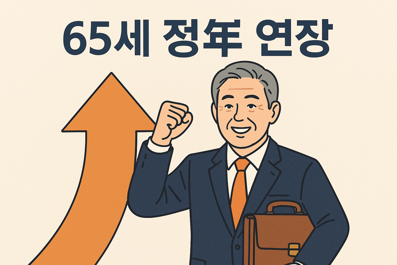 Illustration for: 65세 정년 연장