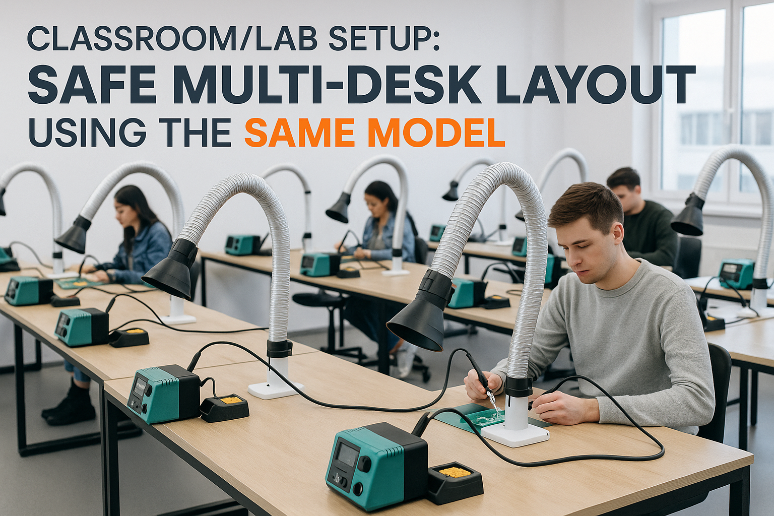 Classroom/Lab Setup: Safe Multi-Desk Layout Using the Same Model ...