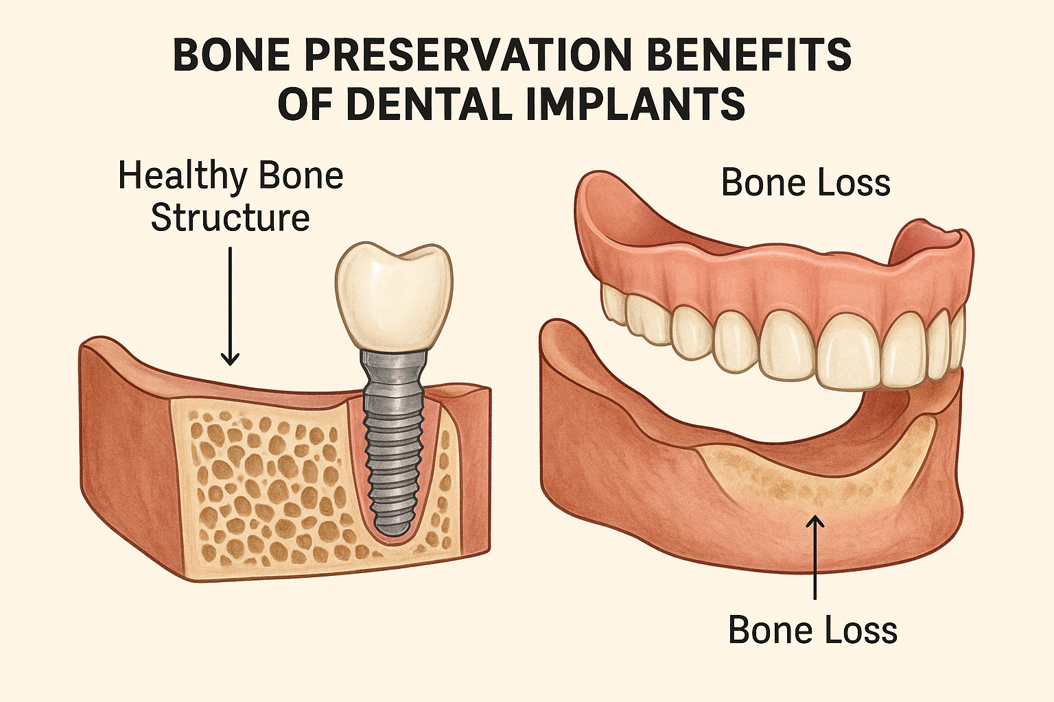 Full Mouth Implants vs Dentures Cost