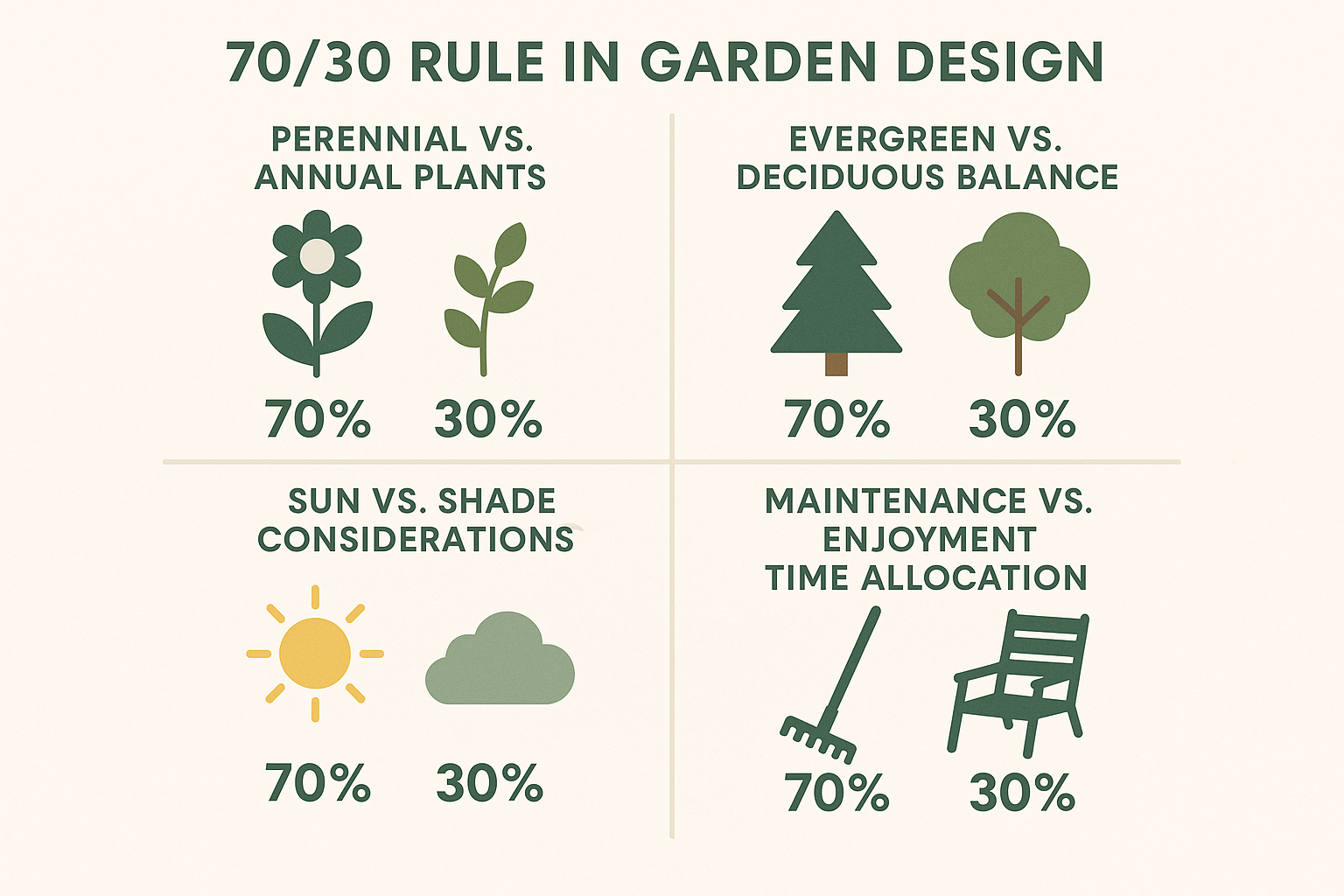 What Is the 70/30 Rule in Gardening