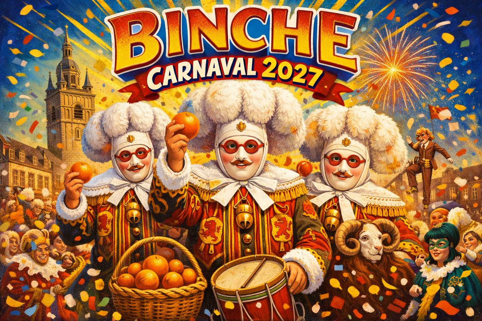 Illustration for: binche carnival 2027