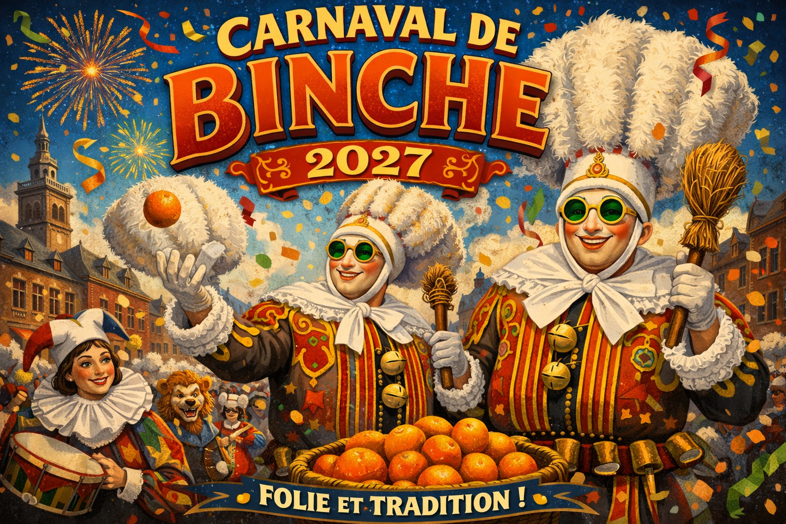 Illustration for: binche carnival 2027
