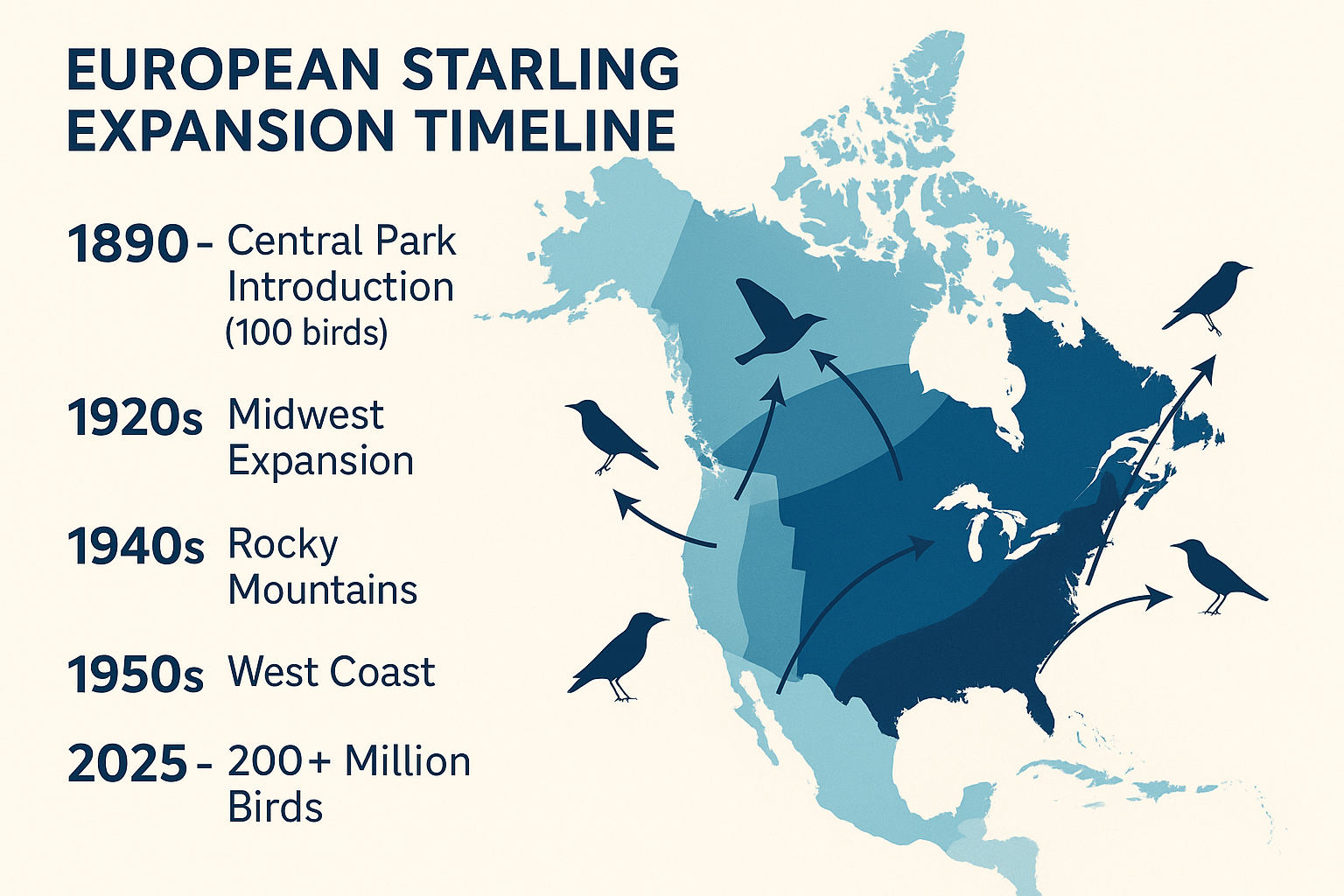 Why Is The European Starling The Most Common Birds In America