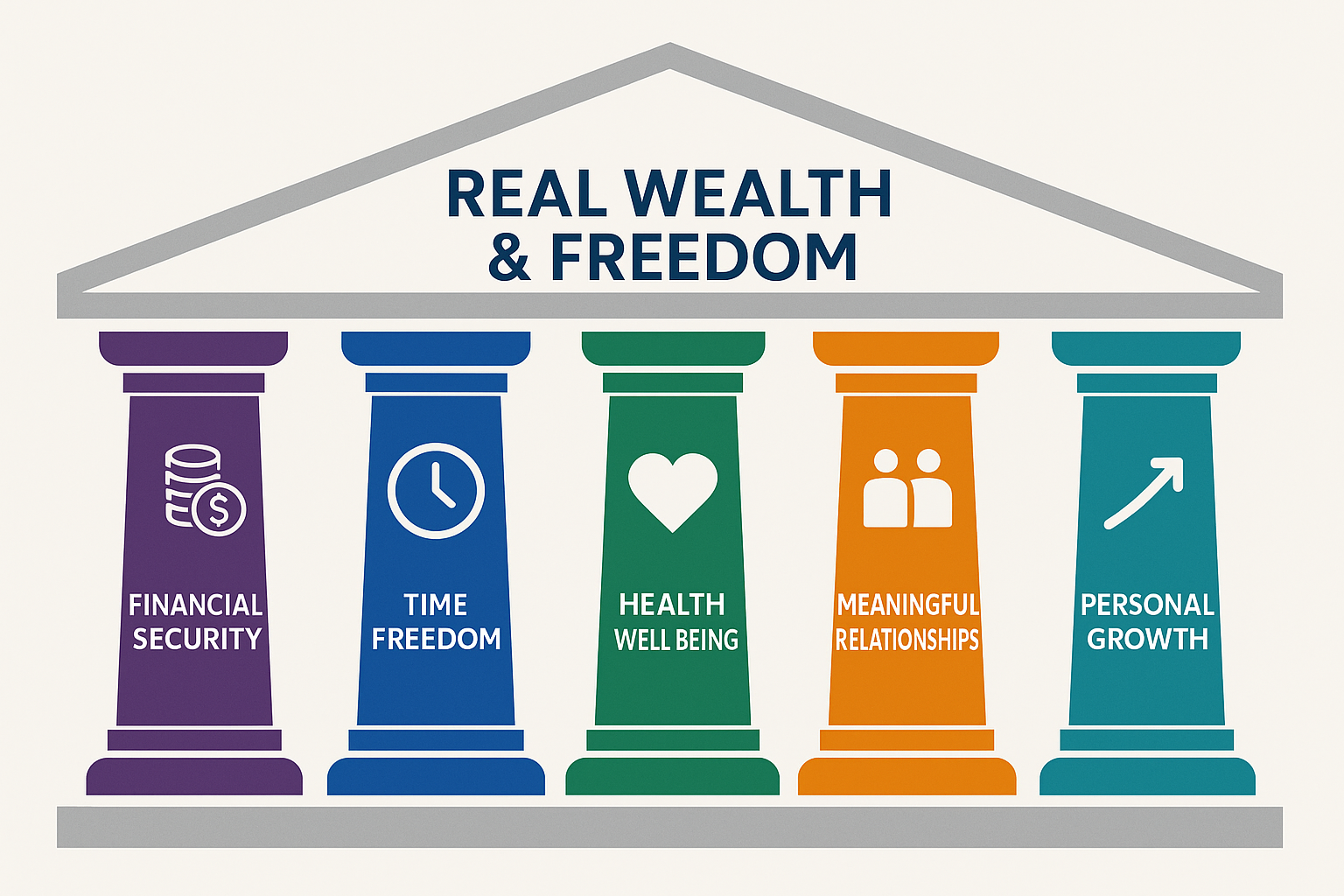 How the Five Pillars Of Real Wealth Works Together