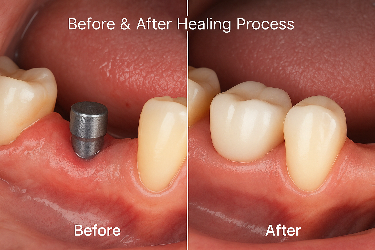 Dental Implant Healing Stages Pictures: Complete Visual Guide to Recovery 2025