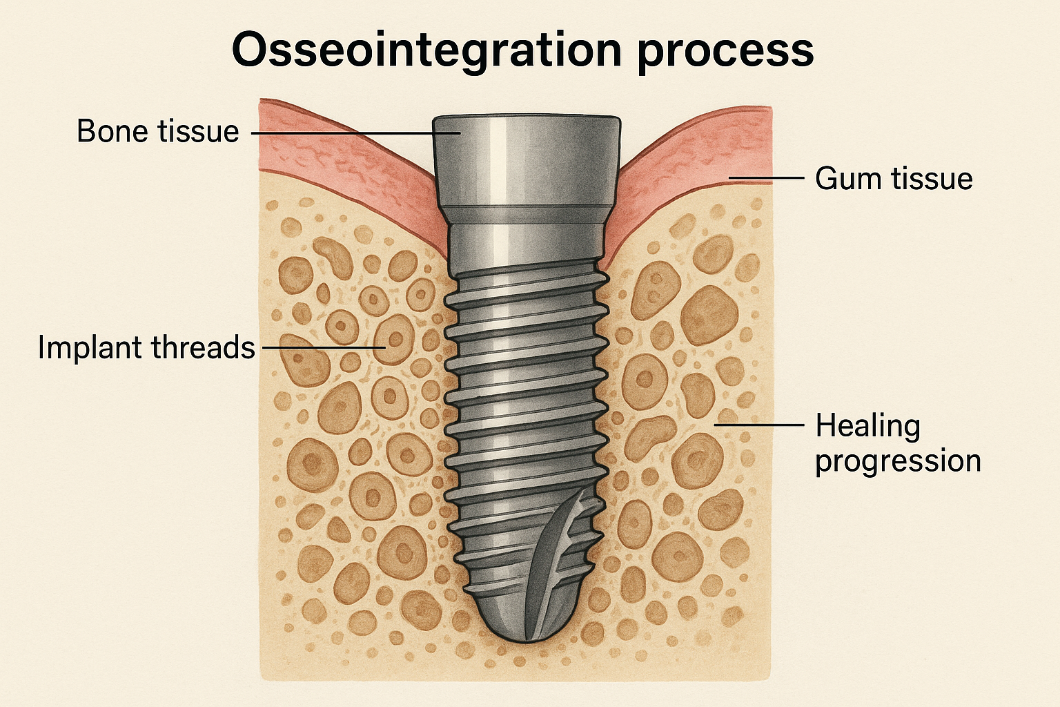 Dental Implant Healing Stages Pictures: Complete Visual Guide to Recovery 2025