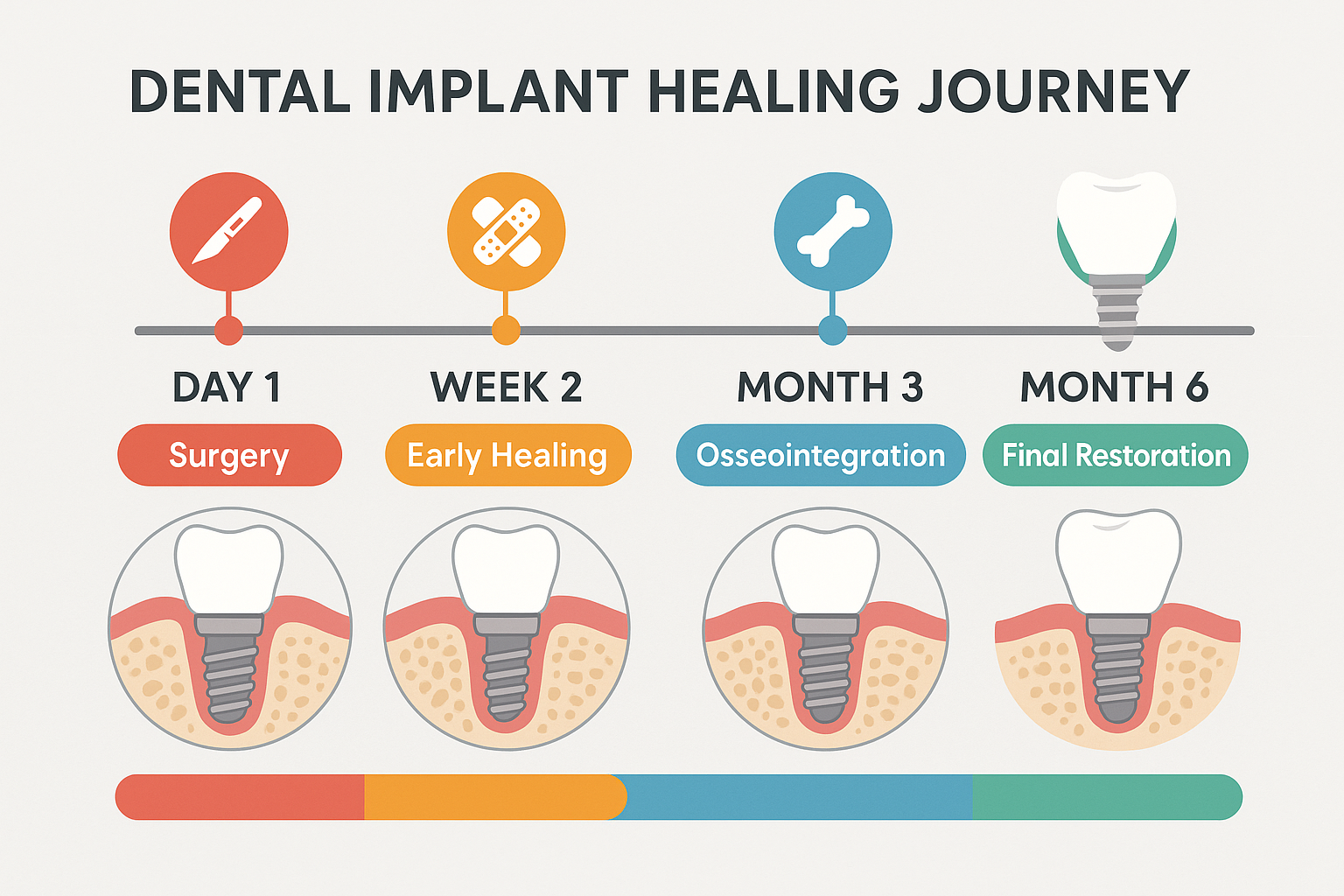 Dental Implant Healing Stages Pictures: Complete Visual Guide to Recovery 2025