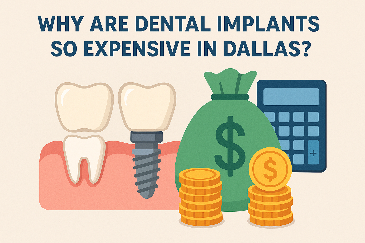 Why Are Dental Implants So Expensive in Dallas? The Complete Cost Breakdown for 2025