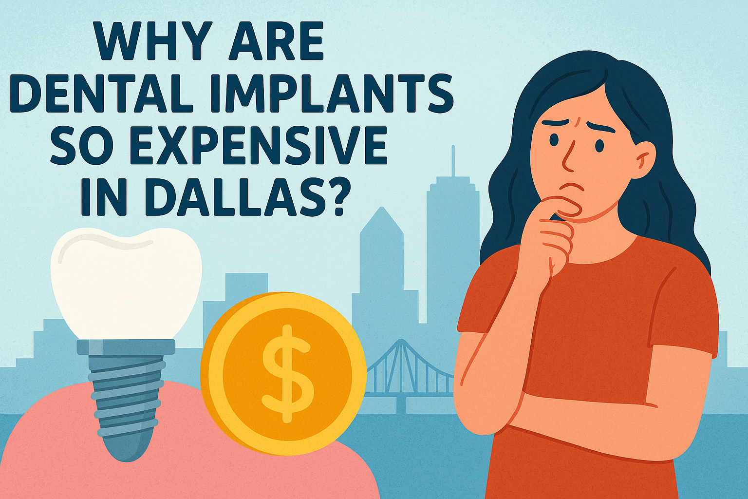 Why Are Dental Implants So Expensive in Dallas? The Complete Cost Breakdown for 2025