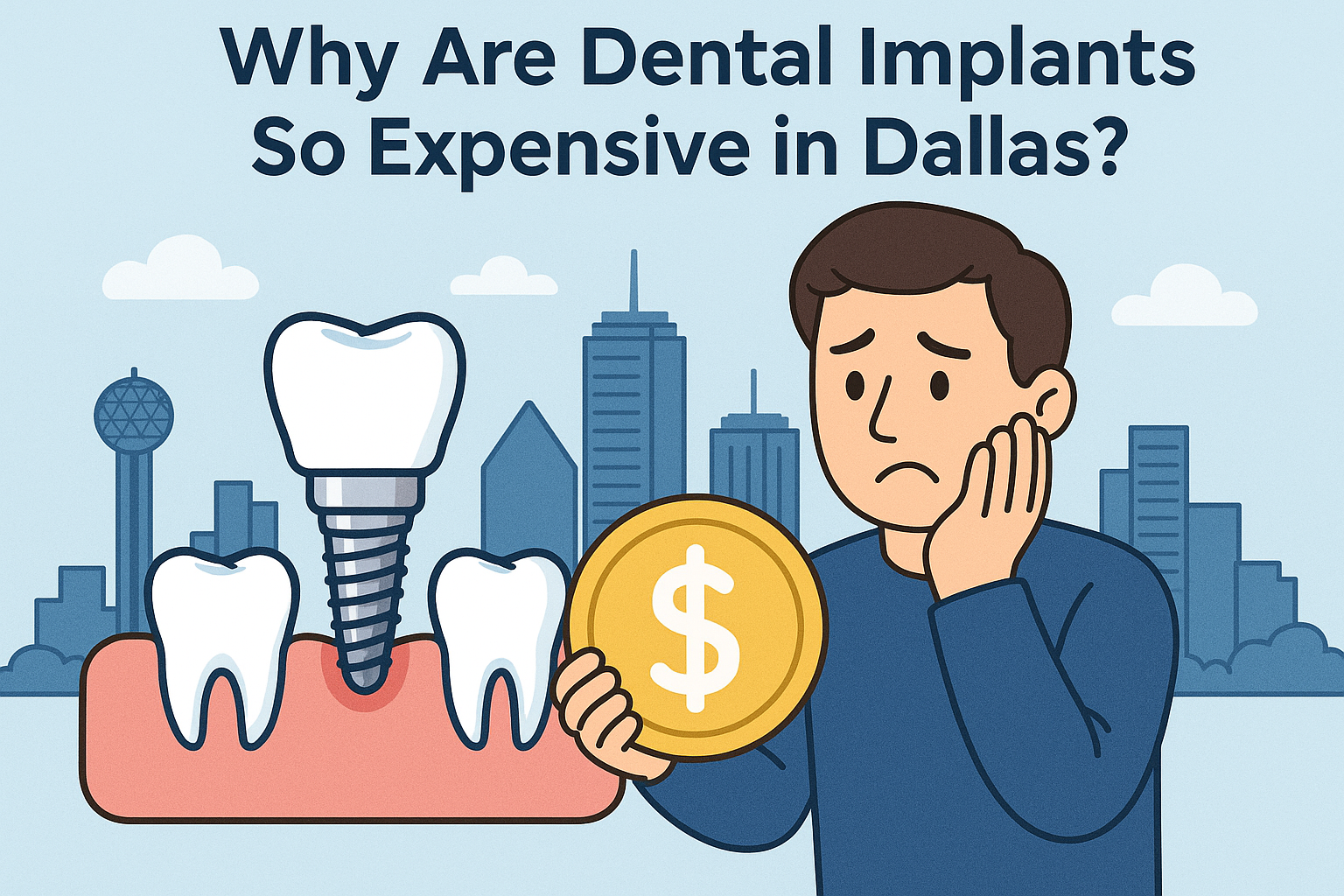 Why Are Dental Implants So Expensive in Dallas? The Complete Cost Breakdown for 2025