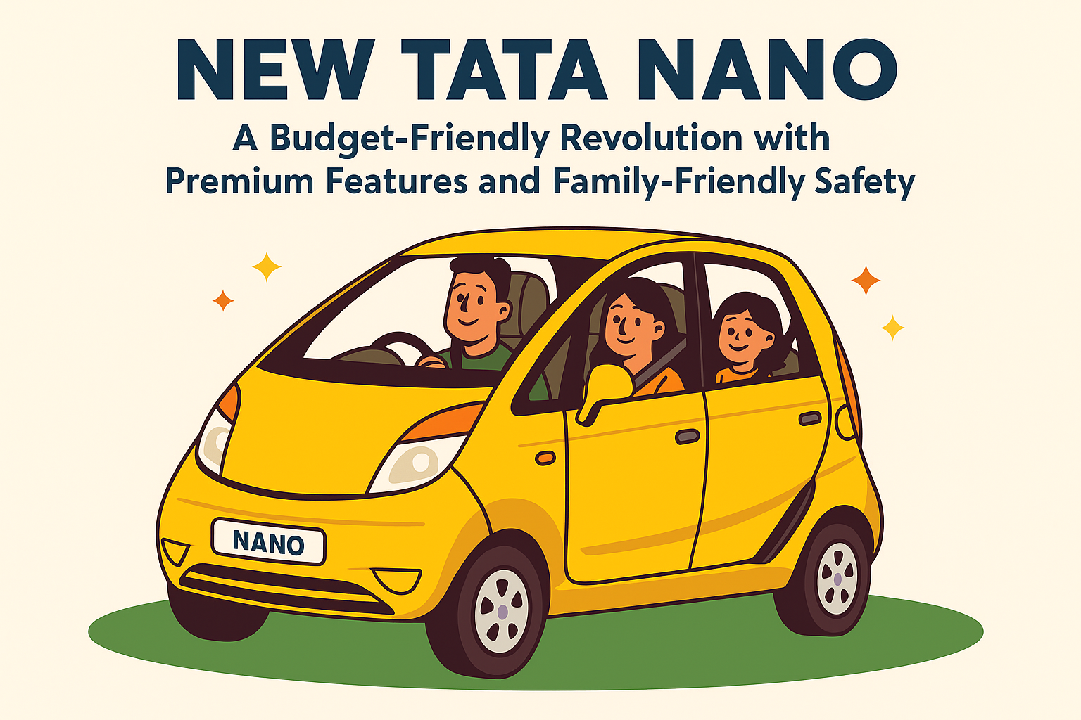 New Tata Nano: A Budget-Friendly Revolution with Premium Features and Family-Friendly Safety