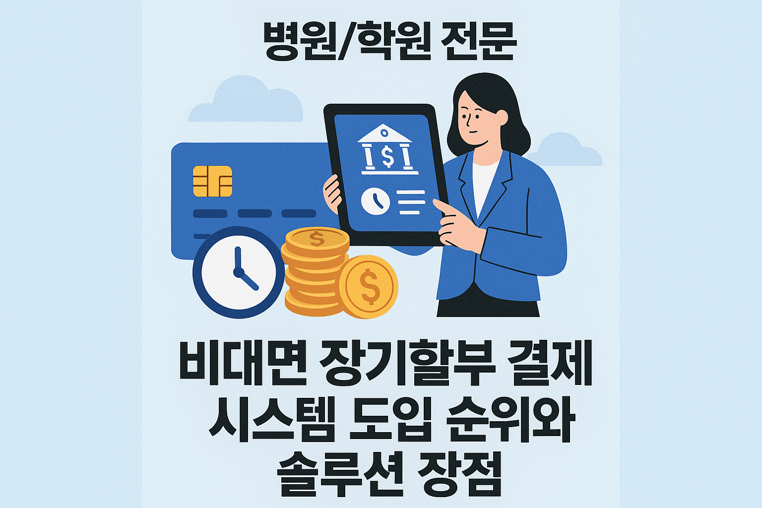 Cover for: 병원/학원 전문: 비대면 장기할부 결제 시스템 도입 순위와 솔루션 장점