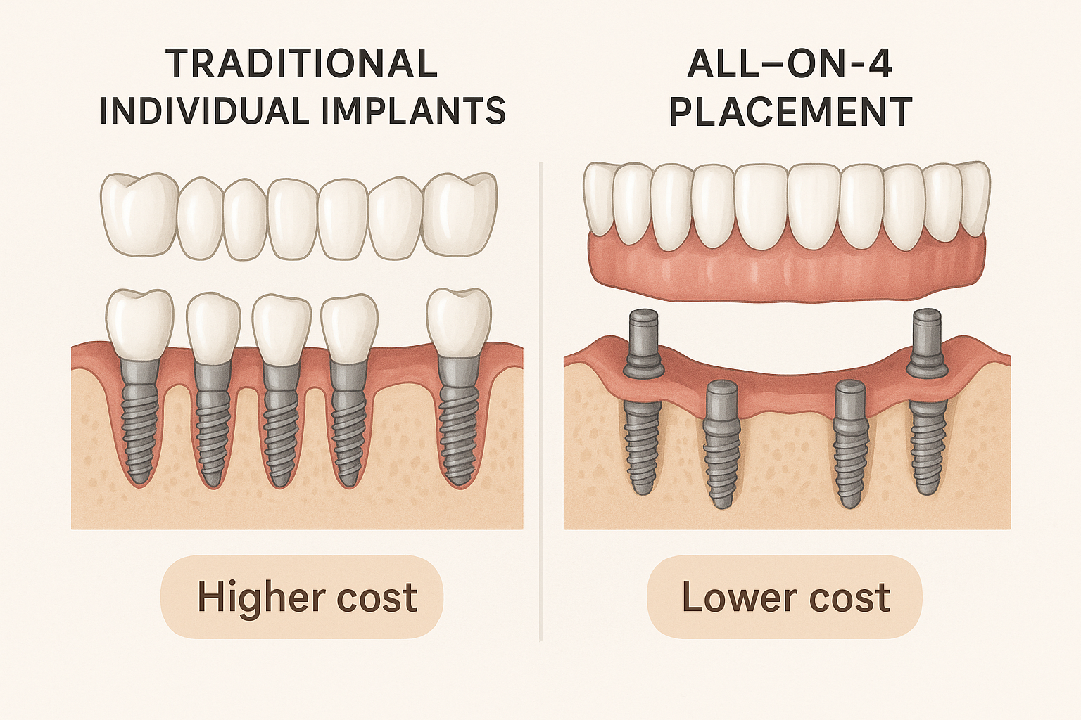 Lower and Upper Full Mouth Implants Cost: Your Complete 2025 Investment Guide