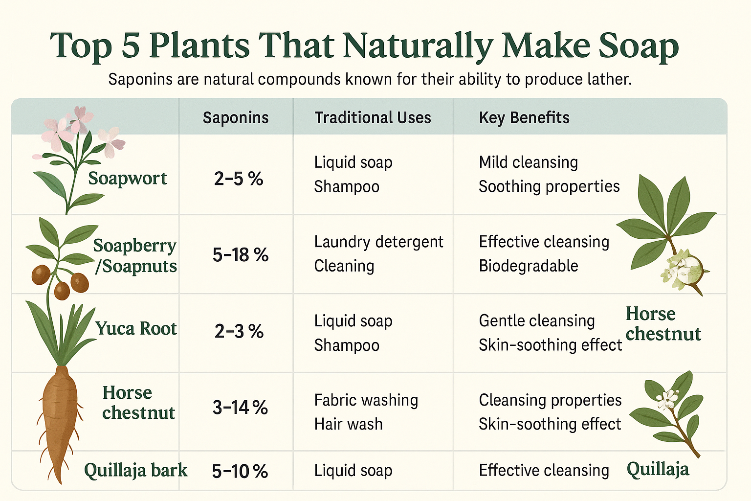 What Plant Makes Natural Soap