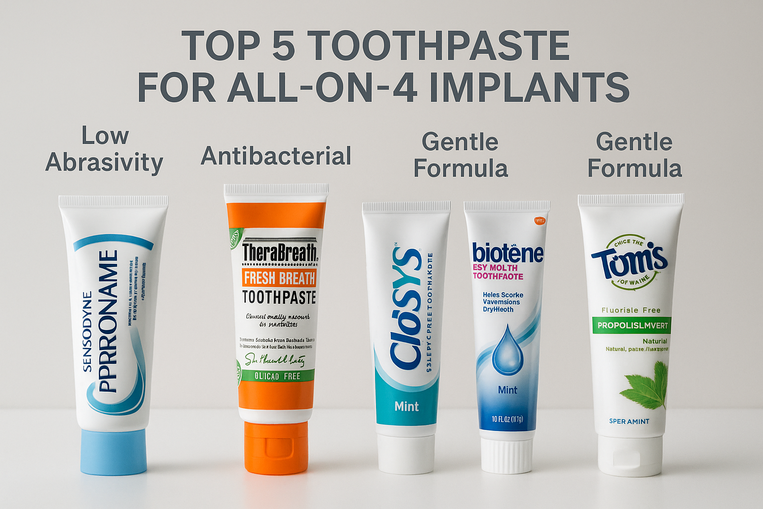 The Complete Guide to Choosing the Best Toothpaste for All-on-4 Implants