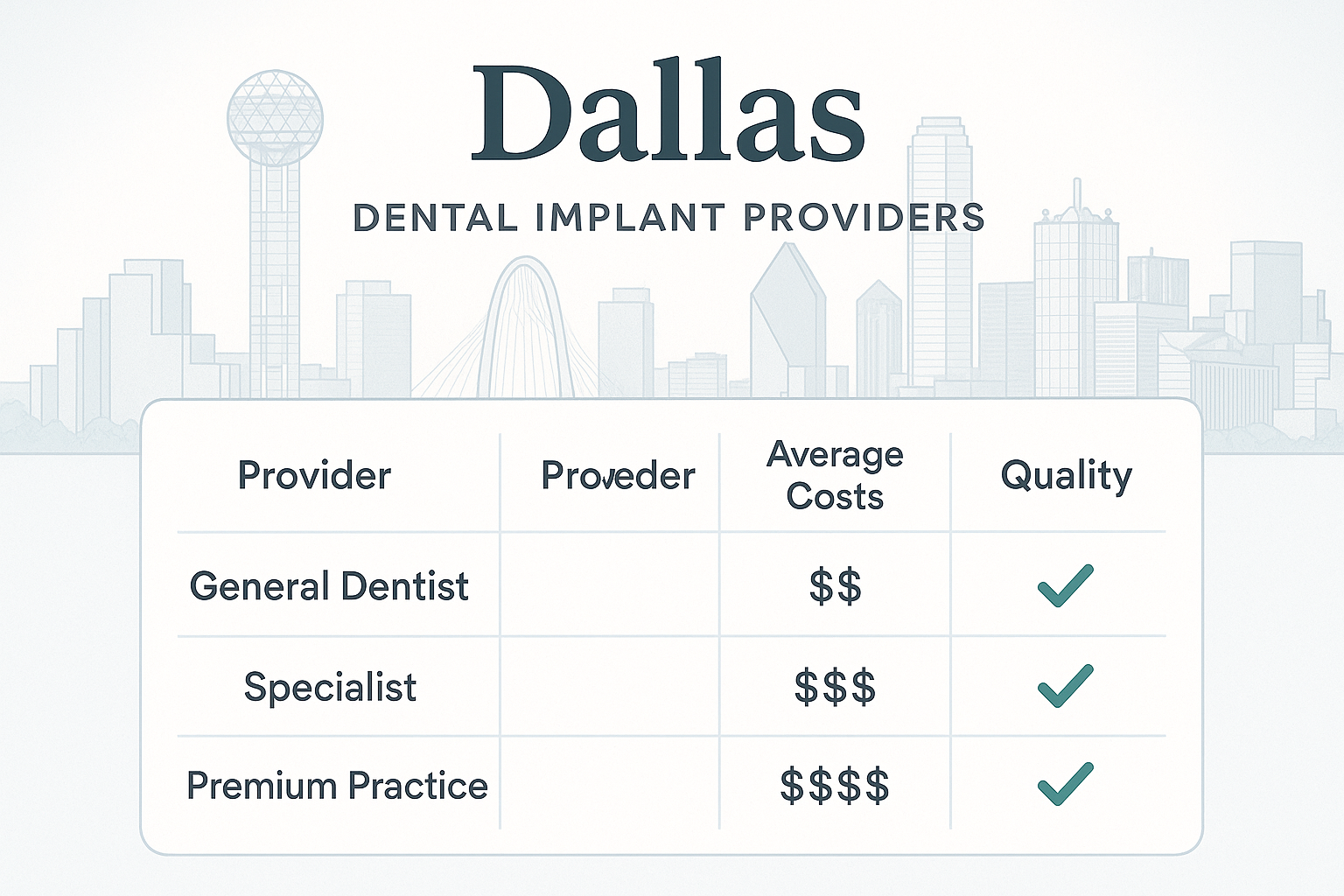 Dallas Dental Implant Costs